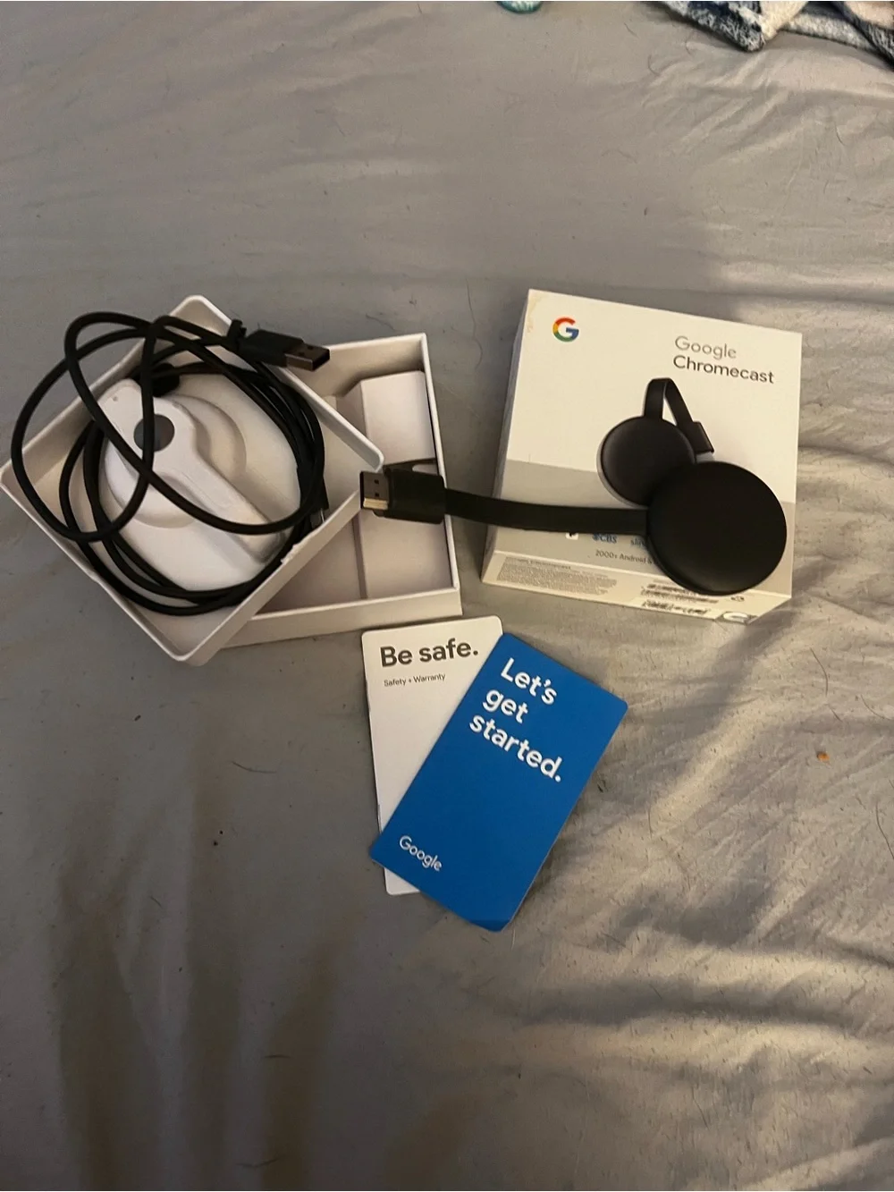 Google Chromecast - Black Streaming Dongle